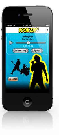 Remove vocals from songs iPhone app graphic